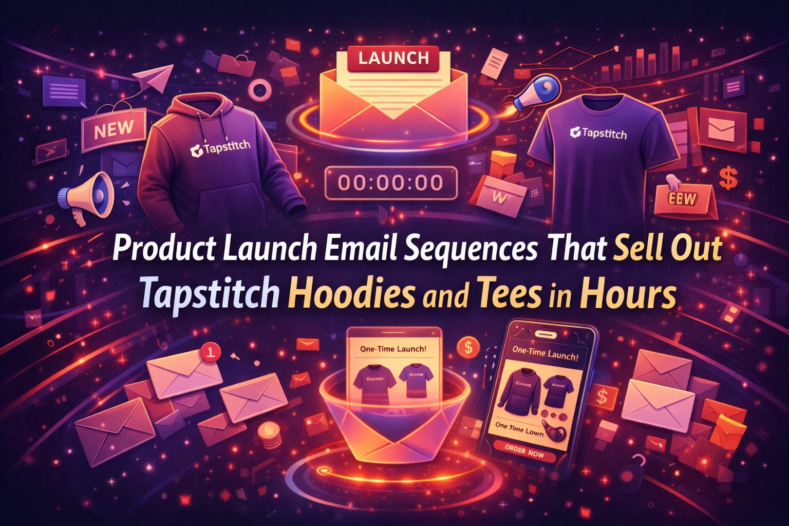 Product Launch Email Sequences That Sell Out Tapstitch Hoodies and Tees in Hours